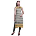 thumbnail image 1 of Bimba Tuniques Droites pour Femmes Imprimées Sans Manches Kurti Décontractée Robe X-Small, 1 of 5