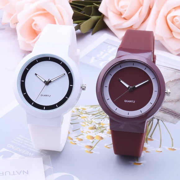 Montre-bracelet à Quartz Analogique Pratique en Alliage à Cadran Rond Montre Analogique pour Étudiantes pour Filles