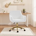 thumbnail image 2 of HOMCOM Office Chair with Adjustable Height, Swivel Vanity Desk Chair, 2 of 10