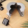 thumbnail image 4 of Verrou de Robinet d'Extérieur avec Cadenas Codé pour Bavette de Boyau, Protection Sécurisée, Couvercle en Acier Inoxydable Argenté, 4 of 8