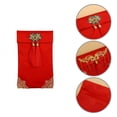 thumbnail image 1 of Classic Lucky Money Bag Clear Texture Faux Silk Visiting Relatives New Year Red Envelope for Family, 1 of 8