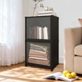 thumbnail image 4 of Lockers 1 Pce Étagère à Livres à Double Couche Résistante, Étagère de Rangement Polyvalente avec Portes Transparentes et Design Modulaire pour une Organisation Flexible et Peu Encombrante 71 cm JASKFLY, 4 of 8