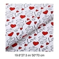 thumbnail image 3 of Amzcrzy Gift Bags Heart Shaped Packaging Paper Heart Shape Printed Wrapping Paper Valentine'S Day Gift Box Wrapping Paper Holiday Gift Wrapping Paper Valentine'S Day Gift Wrapping, 3 of 6