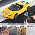thumbnail image 3 of VOLTZ TOYS Licensed Ferrari 458 Speciale RC Car 1:14 Scale Remote Control Car with LED Lights, 2.4GHz, Toy Car for Kids & Adults - Yellow, 3 of 6