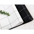 thumbnail image 4 of Woven Pvc Placemat Set Of 4 Square Block White/Black, 4 of 4
