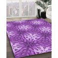 thumbnail image 3 of Ahgly Tapis Rectangulaire Lavable en Machine Intérieur Transitionnel Heliotrope Violet, 5 Pieds x 7 Pieds, 3 of 7