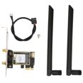 thumbnail image 2 of PCIe  Card, MU MIMO PCIe WiFi 6E Card 2.4G/5G/6Ghz Dual Antenna  For Chassis, 2 of 8