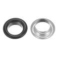 thumbnail image 4 of Unique Bargains 100PCS Grommets Eyelets 2/5 Inch (10mm) ID Hole Metal Self Backing Eyelet with Washers for Leather Matt Black, 4 of 7