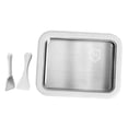 thumbnail image 2 of Lipstore Ice Cream Maker Pan, with 2 Spatulas Kitchenware Compact DIY Home Use Yogurts Machine Ice Cream Cold Plate for Sorbet Yogurt White, 2 of 8