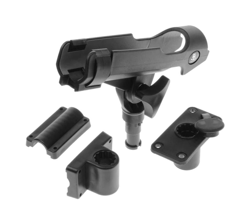 Blue Dog Support de canne à pêche marine pour bateau, support de canne Powerlock réglable à 360 degrés pour kayak, canoë – Installation facile