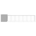 thumbnail image 2 of vidaXL Chicken Cage with Run Light Grey 165x863x181 cm Galvanised Steel, 2 of 5