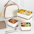 thumbnail image 4 of Food Storage 600ml Portable Lunch Container with Tiered Stainless Steel Design and Microwave Compatibility for Work and Picnics, 4 of 6