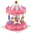 thumbnail image 1 of facefd Carousel Model Building Set Amusement Park Carousel Building Block Set Micro Blocks DIY Toys for Kids Adults, 1 of 6