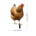 thumbnail image 3 of Poultry Decoration Yard Insert Rooster Acrylic Sticker Yard Art Decoration Yard Decoration Acrylic Double Sided Printed Party Cards Animal Garden Decoration, 3 of 4