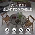 thumbnail image 2 of Four Seasons Courtyard Palermo Slat Top Dining Table with Umbrella Hole, 2 of 7
