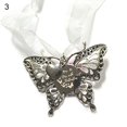 thumbnail image 2 of Christmas Tree Pendant Creative Hollow Carving Butterfly Shape Memorial Exquisite Home Pendant for Car Rearview Mirror, 2 of 9