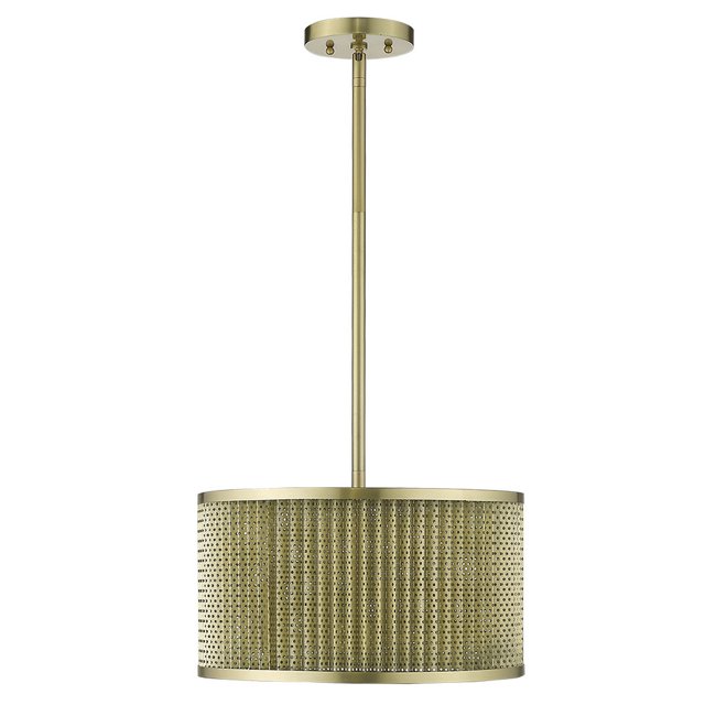 homeroots Éclairage 398274 Basetti 4-Lumière Or Convertible Pendentif