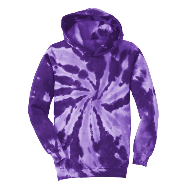 Gravity Threads Chandail à Capuchon Teinture sur Nœuds pour Jeunes - Violet - Grand