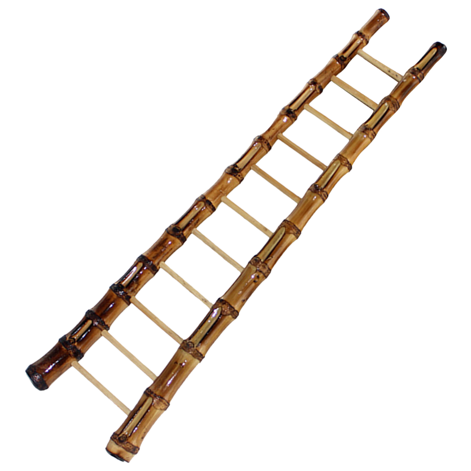 WRITWAA 1PC Ladder Ornament for Mini Garden Decoration Light Brown Bamboo