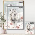 thumbnail image 2 of watercolors Pink Wild Horses I - Farmhouse Framed Canvas, 2 of 3