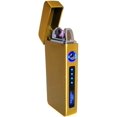 thumbnail image 1 of USB Plasma Lighter Flameless Electric Double ARC Dual Pulse Torch Rechargeable Lithium Power Battery (Blaze - Spanish Gold), 1 of 6