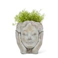 thumbnail image 1 of Cache-pot Gris Tête dans les Mains, 1 of 2
