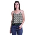 thumbnail image 4 of Moomaya Printed Womens Spaghetti Strap Crop Top Cami Summer Tops, 4 of 5