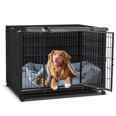 Housse de Cage pour Chien NEH, Housse de Cage Imperméable Extérieur Intérieur, Housse de Petite Cage pour Chien, Housse de Cage en Fil à Ajustement Universel, Housse de Chenil Respirante et Intimité - Convient aux Cages pour Animaux 30"L x 19"W x 21"H