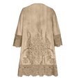thumbnail image 4 of Ovzne Robes pour Femmes 2025 Robe pour Femme Mode pour Femmes Printemps/été Robe à Col en V Imprimée à Manches en Dentelle Robe de Printemps à Manches Longues Imprimée Liquidation, 4 of 6