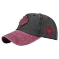thumbnail image 1 of MIASHUI Canada Washable Baseball Hat Classic Adjustable Cap for Men Women,Hot Pink,One Size, 1 of 9