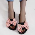 thumbnail image 1 of Mefallenssiah Women'S New Summer One-Line Floral Bow Over Flat Sandals, 1 of 9