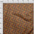 thumbnail image 3 of oneOone Polyester Spandex Orange Fabric Abstracts Sewing Material Print Fabric By The Yard 56 Inch Wide, 3 of 5