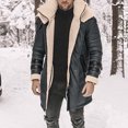 thumbnail image 1 of tumgatte Men's Fall/Winter Fashion Fleece Jacket Stretch Washed Top Jacket Clearance, 1 of 5