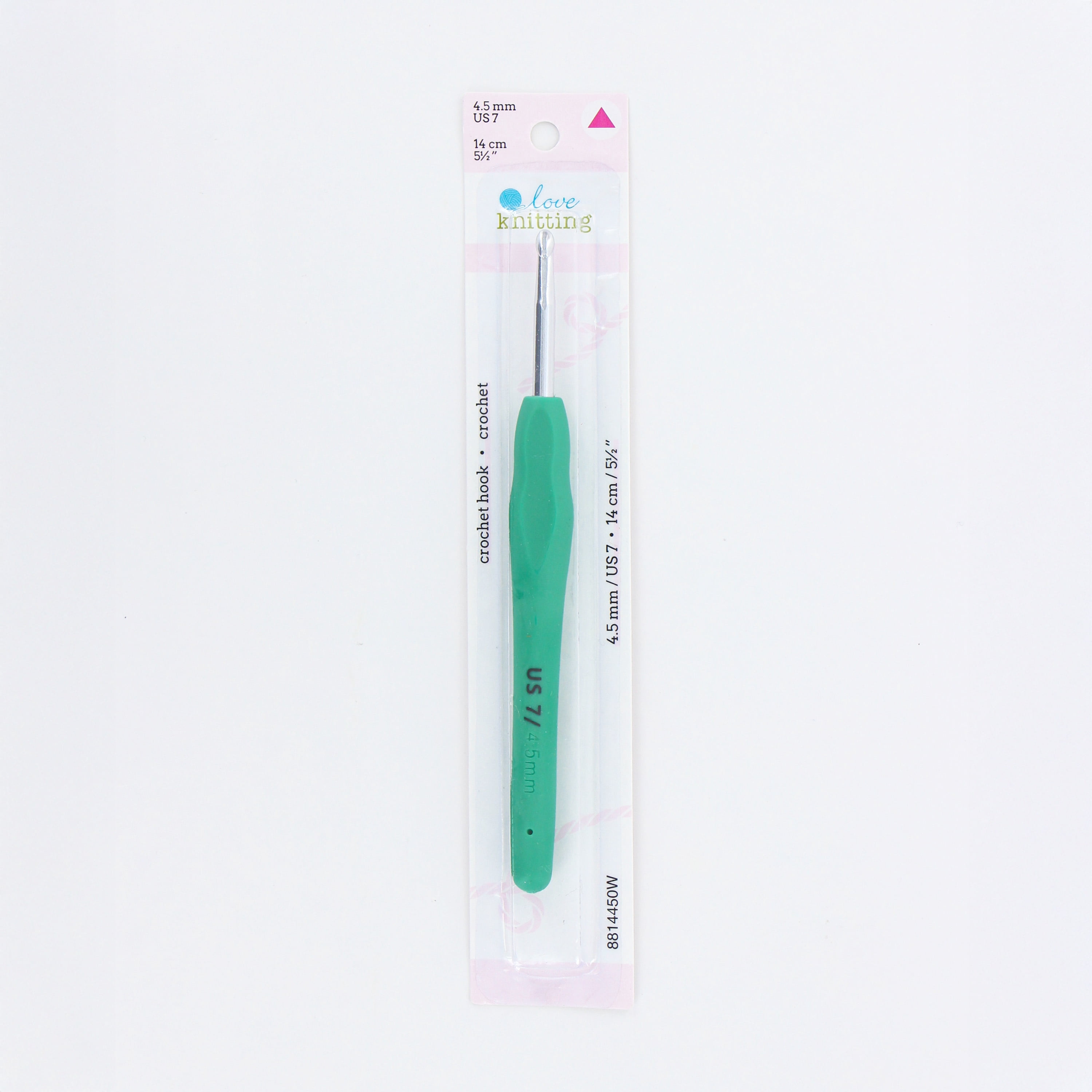 LOVE KNITTING Soft-Grip Aluminium Crochet Hook, 4 mm (0.16 in.)