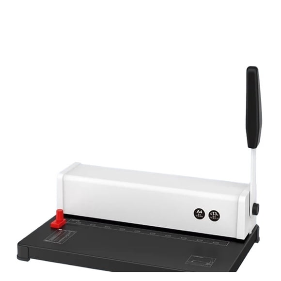 Manual Spiral Binding Machine 10 Hole Metal Paper Book File Punching And BindingOffice Binding Machine Iron Ring Book Binding ,Pinpoint Punching