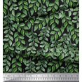 thumbnail image 3 of Soimoi Crepe Silk Fabric Leaves Panel Print Sewing Fabric Yard 42 Inch Wide, 3 of 3