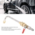 thumbnail image 3 of Metal Power Washer Gutter Cleaner Wand with Ball Valve 1 4 Inch Connector Curved Pressure Washer Extension Wand for Most Pressure Washer Sprayer and Spray Nozzles, 3 of 7