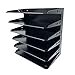 thumbnail image 3 of Huron Desktop Horizontal 6-Slot Legal File Organizer, Black Steel, 3 of 4