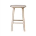 thumbnail image 2 of International Concepts 18" Round Top Bar Stool, 2 of 7