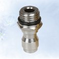 thumbnail image 3 of 1/4 Size Water Head Ferrule Stainless Steel Outer Wire Pot Adapter Pressure Washers Coupler(Silver), 3 of 8