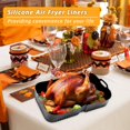 thumbnail image 2 of Air Fryer Silicone Liner for Ninja Foodi DZ071 7-QT/Instant Vortex 9 Qt, Reusable Silicone Air Fryer Liner Accessories for 7-QT/11-QT Dualzone Airfryer, 2 of 7