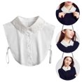 thumbnail image 2 of Shisuyan Cotton Detachable Fake Collar Blouse 1Pcs for Formal Wear, 2 of 8