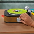 thumbnail image 3 of Fisher-Price Rockin’ Record Player Musical Toy with Turntable & 5 Records for Toddler Pretend Play, 3 of 7