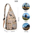 thumbnail image 4 of Cute Cartoon Dog Sling Backpack - Funny Bone Pattern Shoulder Bag (Adorable Pet Design, Lightweight & Durable), 4 of 4