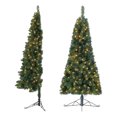 thumbnail image 1 of Home Heritage Half Pine 5' Pre-Lit Artificial Christmas Tree, 100 White LED, 1 of 20