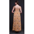 thumbnail image 2 of Bimba Robe Longue Maxi de Soirée pour Femmes en Rayonne à Imprimé Floral, Dos Nu, Bretelles Spaghetti - XX-Grand, 2 of 4