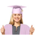 thumbnail image 4 of MIASHUI Kids Kindergarten Graduation Caps with Tassel Preschool Uniform Accessories,Pink,M, 4 of 4