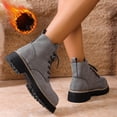 thumbnail image 4 of Fall Boots for Women, Cozy Fleece-Lined Short Boots for Versatile Winter Wear, 4 of 9
