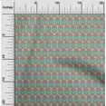 thumbnail image 2 of oneOone Rayon Mint Green Fabric Asian Suzani Sewing Material Print Fabric By The Yard 56 Inch Wide, 2 of 5