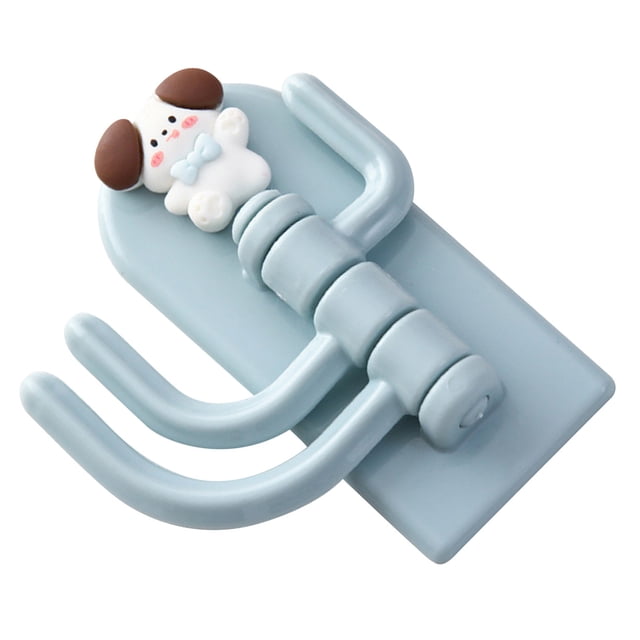 Self Adhesive Hook, Cute Adhesive Hook 180 Degrees Rotation for Keys Chicken,,Bowknot ,Bear,Dog